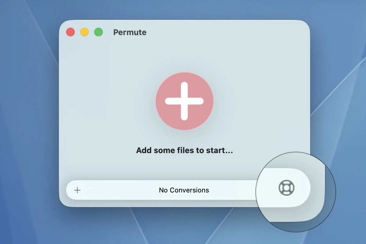 Permute support dialog
