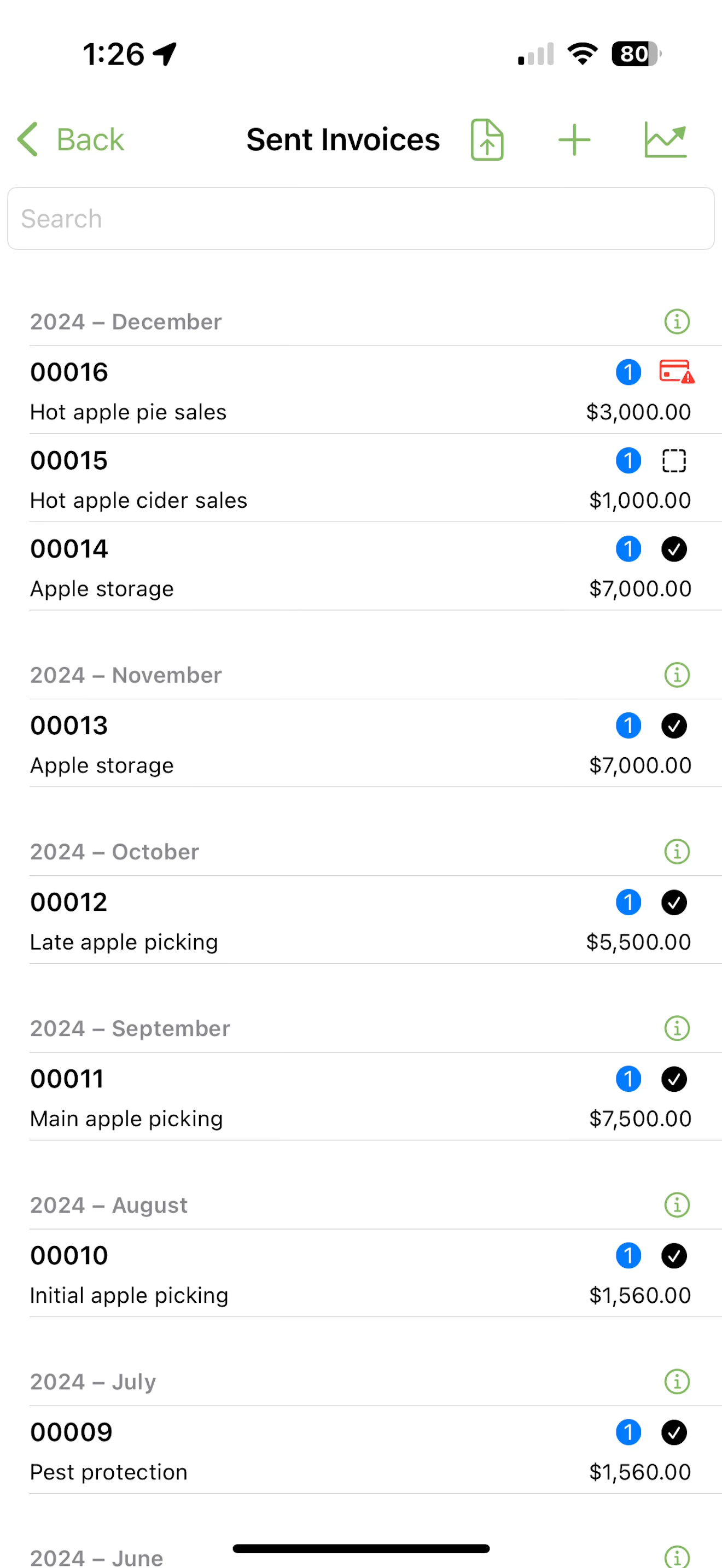 Invoice Rex iOS 1
