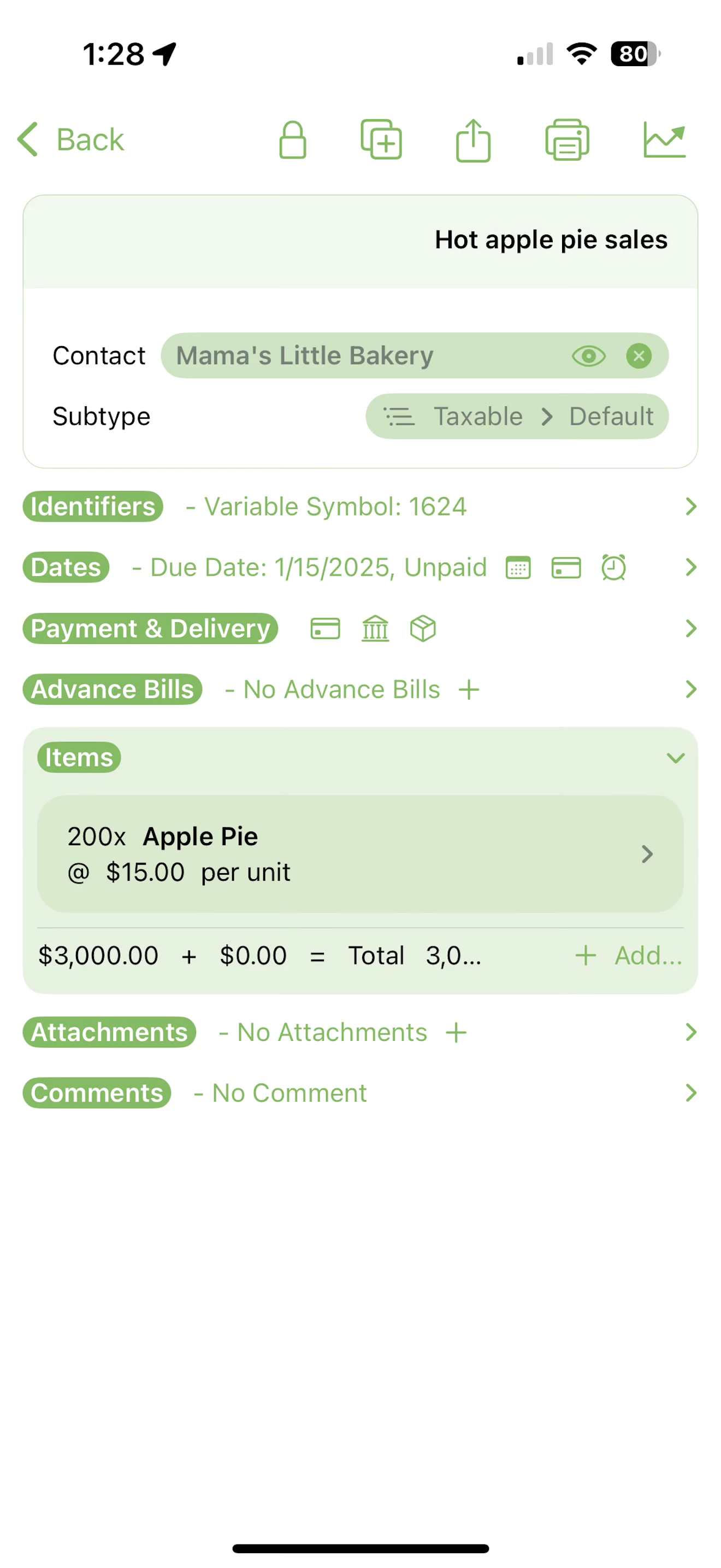 Invoice Rex iOS 2