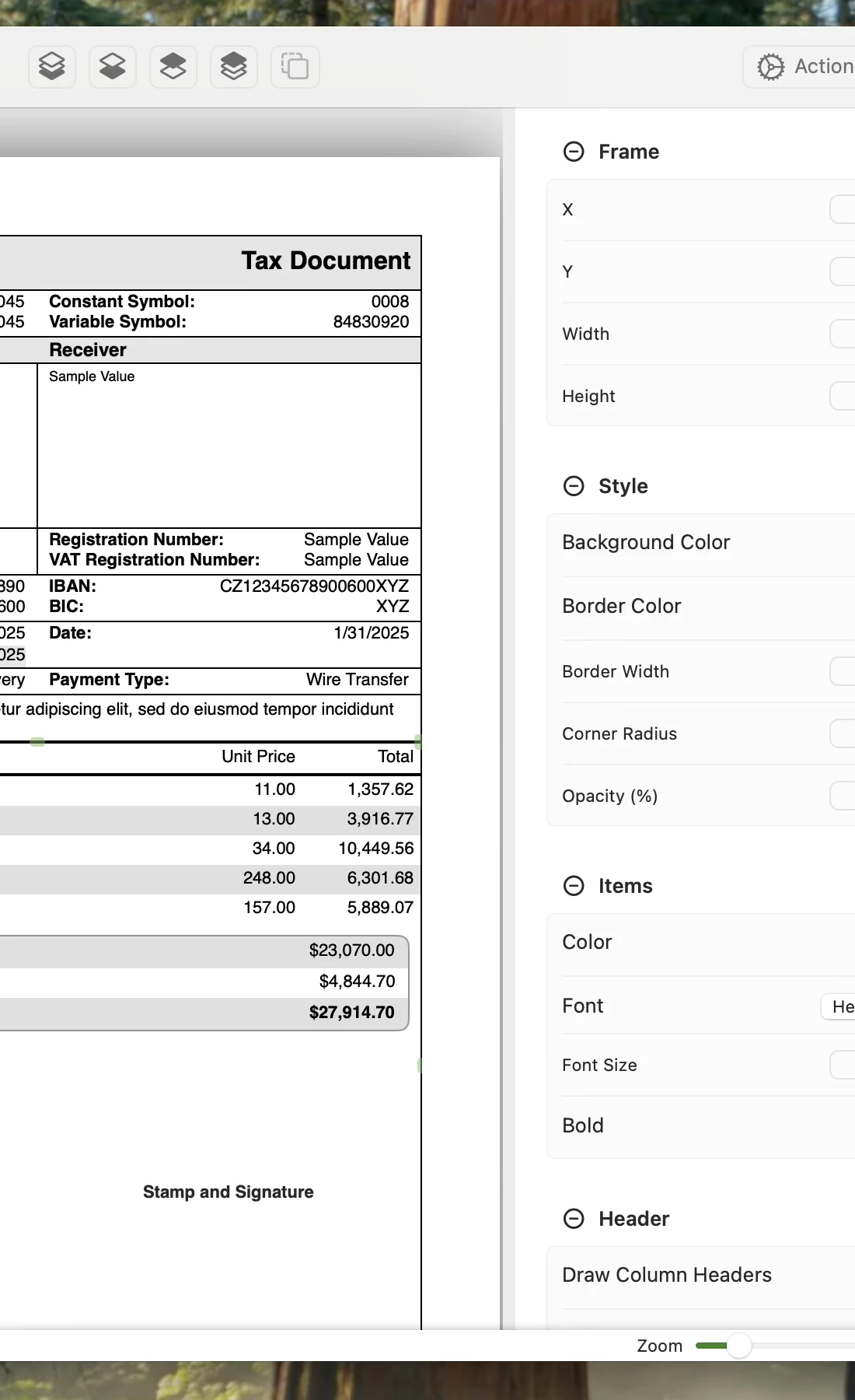 Invoice Rex macOS 4